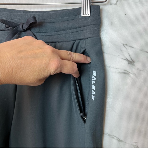 Baleaf Women’s Fleece Lined High Waist Water-Resistant Jogger Pants Grey XS P - Picture 3 of 13